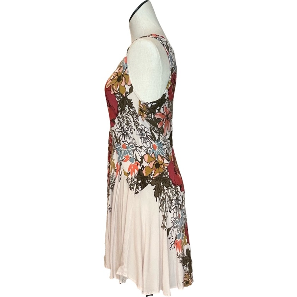 Free People Backyard Party Floral VNeck Tunic Sleeveless Top, size XS - Picture 6 of 11